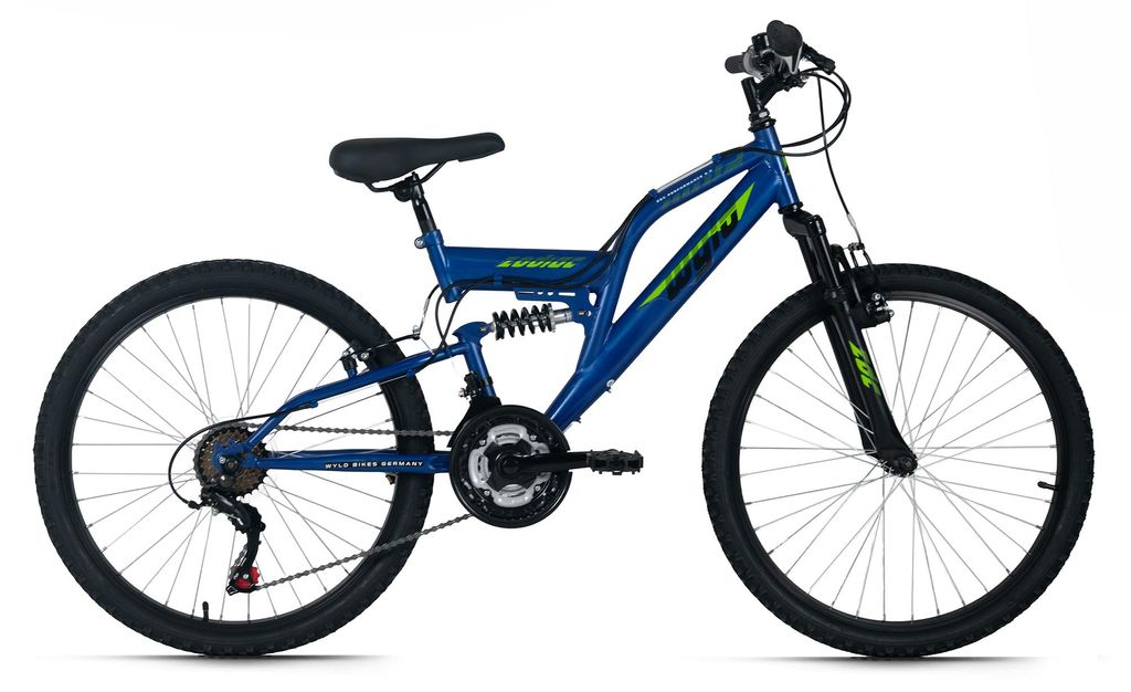 WYLD Kinder-Mountainbike Fully 24'' Zodiac 18 Gänge RH 38 cm WYLD 315K, 316K, 317K, 314K