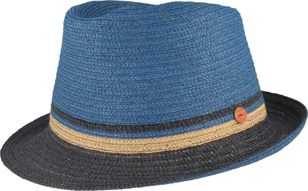 Mayser Troy Trilby Hat: Stile Urban con Paglia Multicolore Premium