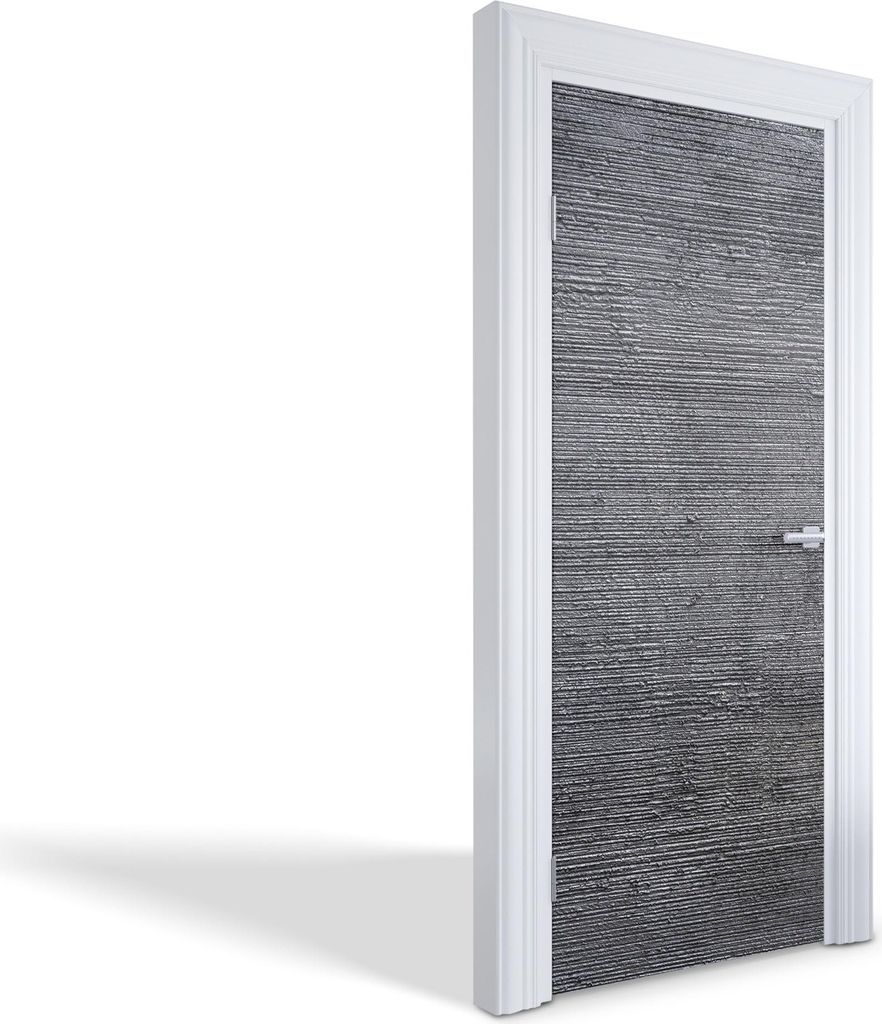 Türfolien Design Selbstklebende Wandsticker Türtapeten - Strukturierter Beton - 85 x 205 cm