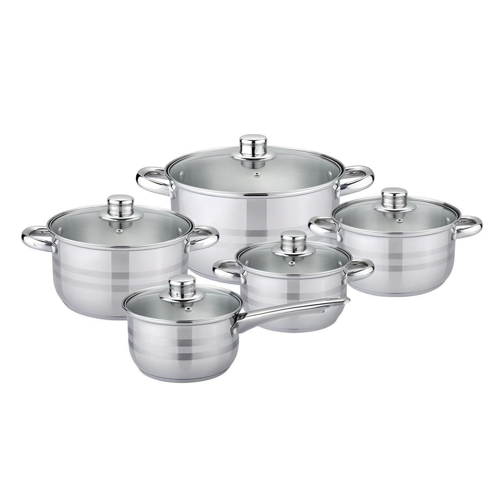 Michelino 10-tlg. Edelstahl Kochtopfset BONN Kochtopf-Set 20348