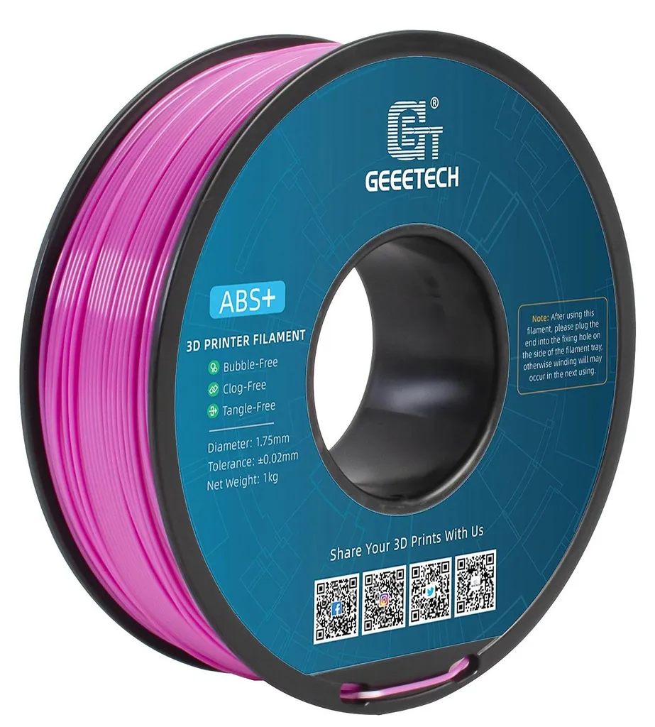 Filament 3D ABS+ 1.75 mm Naturel Anti-Warping sans odeur pour Maker