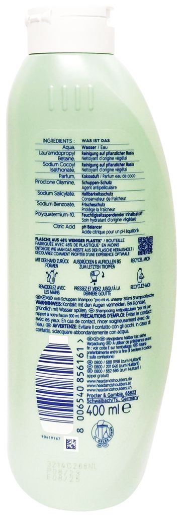 Head & Shoulders Anti-Schuppen Shampoo BARE 300ml Pure Produktbild 2