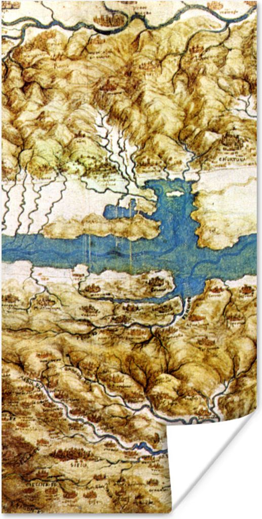 MuchoWow Poster Toskana - Leonardo da Vinci 20x40 cm - Plakat - Foto