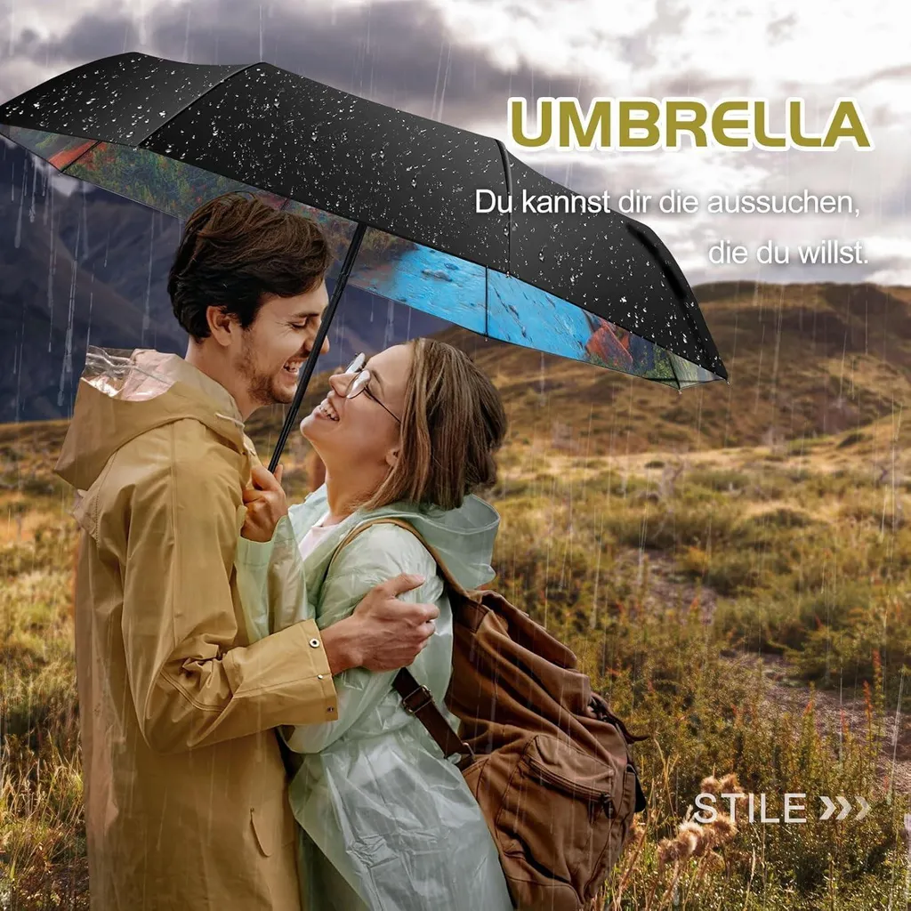 Parapluie robuste automatique compact : ne craignez plus vent et UV - 6