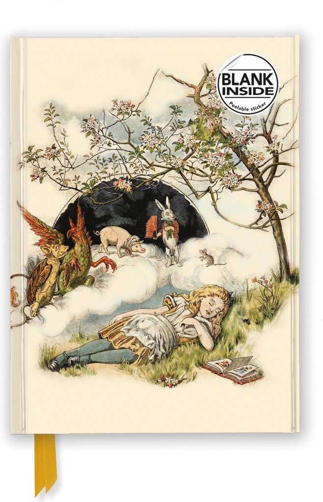 Premium Notizbuch Blank DIN A5: Alice im Wunderland - Schlafende Alice