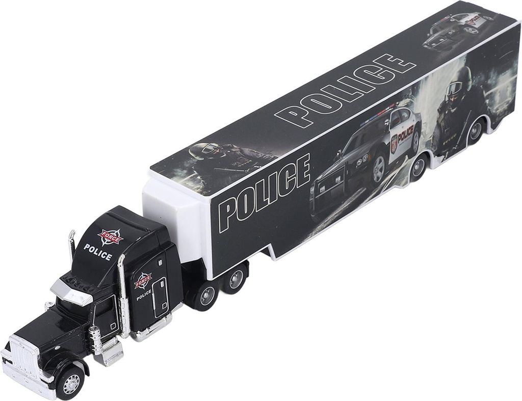 Transportträger-LKW mit 3 Autos, Legierung, Geburtstagsgeschenk, Notfallauto, Spielzeug für Zuhause und draußen, Typ B