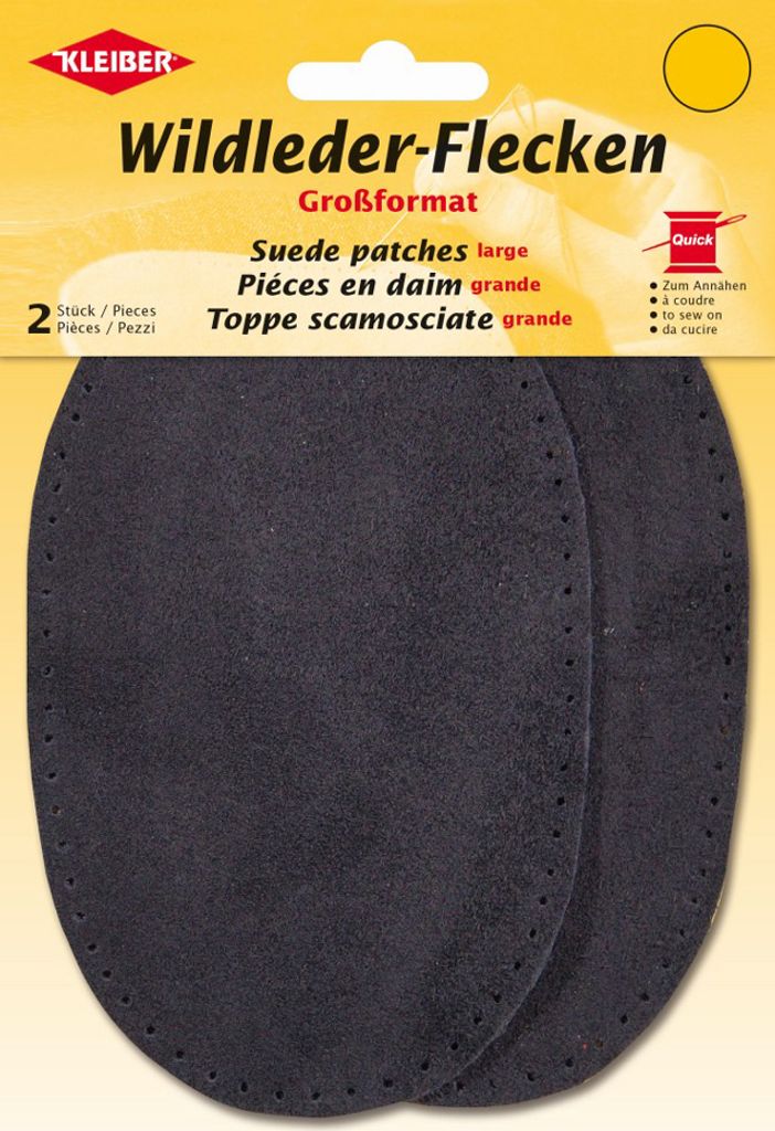 KLEIBER Taches à coudre en daim 100 x 155 mm gris foncé 2 Image du produit 