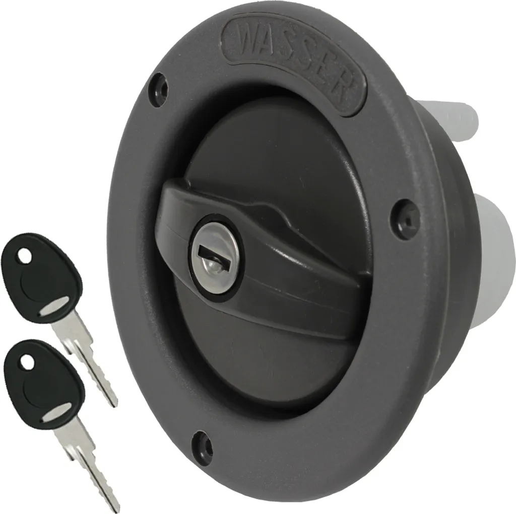 Coupelle de remplissage d'eau propre 40mm pour caravane et bateau gris