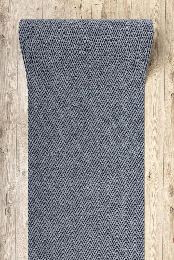 Tapis de sol zigzag gris 100x520 cm : solution anti-glissade