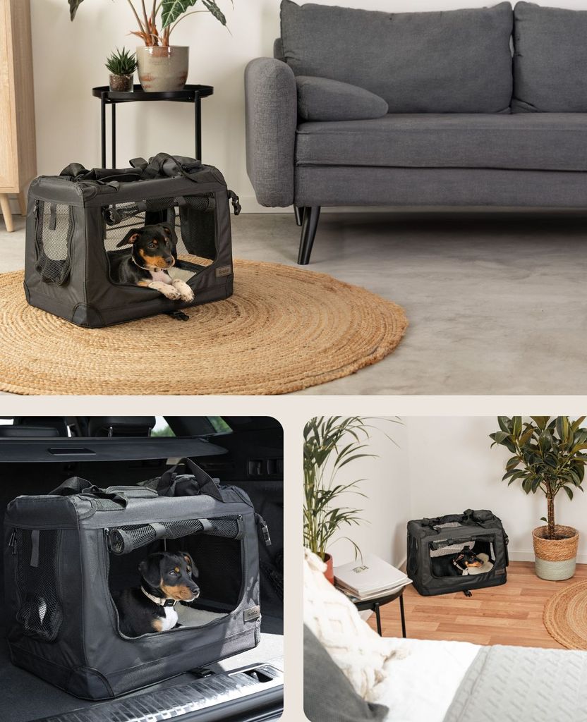 lionto Hundetransportbox Hundetasche Hundebox faltbare Produktbild 2