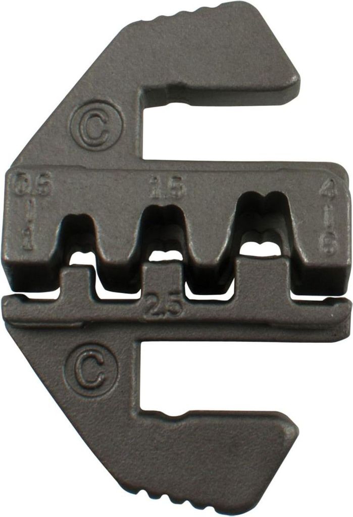 SW-Stahl 42585L-C Pressbacken für unisolierte Kabelschuhe, 0,5-6,0 qmm