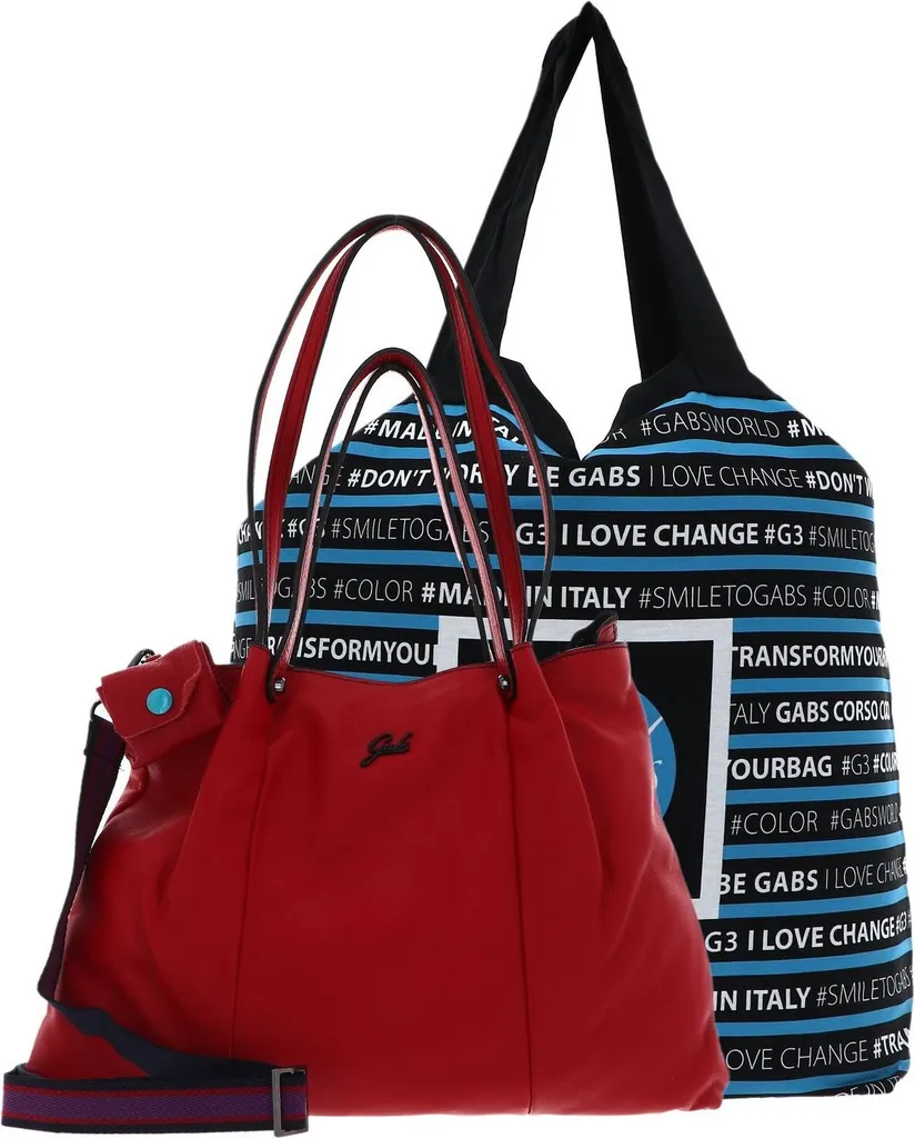 Grand sac épaule Gabs Sashi cuir rouge pour le travail et les loisirs