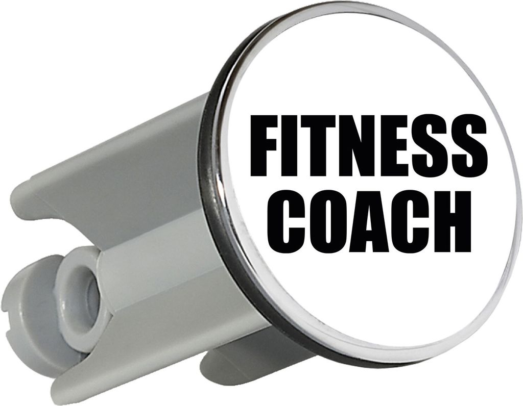 Huuraa Waschbeckenstöpsel Fitness Coach Training 4cm höhenverstellbar Abflussstopfen Geschenkidee