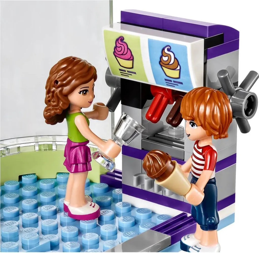 Jeu de Construction Salon de Yaourt Glacé Lego Friends 41320 complet