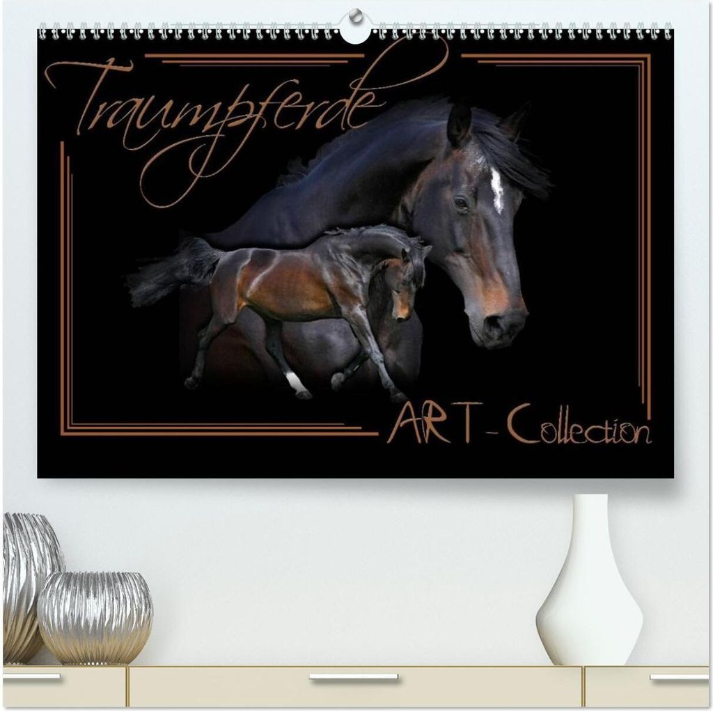 Traumpferde-ART-Collection (hochwertiger Premium Wandkalender 2026 DIN A2 quer), Kunstdruck in Hochglanz