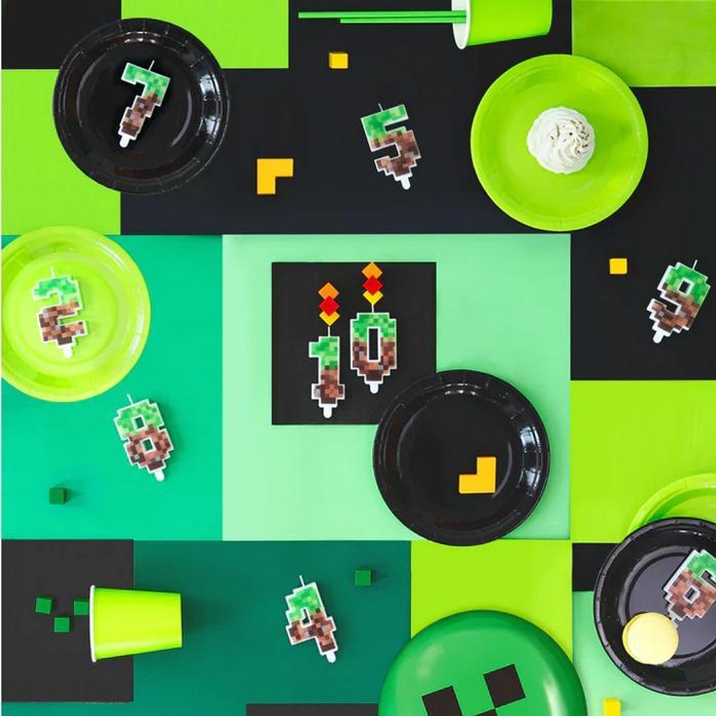 Kuchen Kerze Zahl 0 NULL Pixel PIXELE