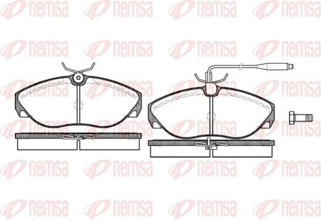 Stop bruits de frein avec plaquettes REMSA 0486.02 Ducato et Jumper