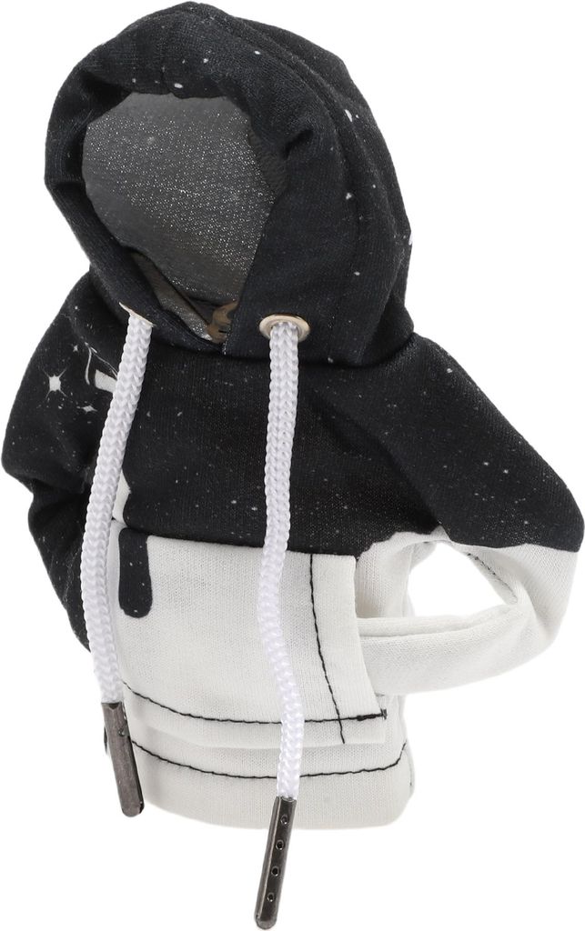 Universaler Schaltknaufbezug mit Sternenhimmel-Muster, Schaltknauf-Hoodie für Auto Wohnmobil LKW SUV Stoff Schwarz Weiß