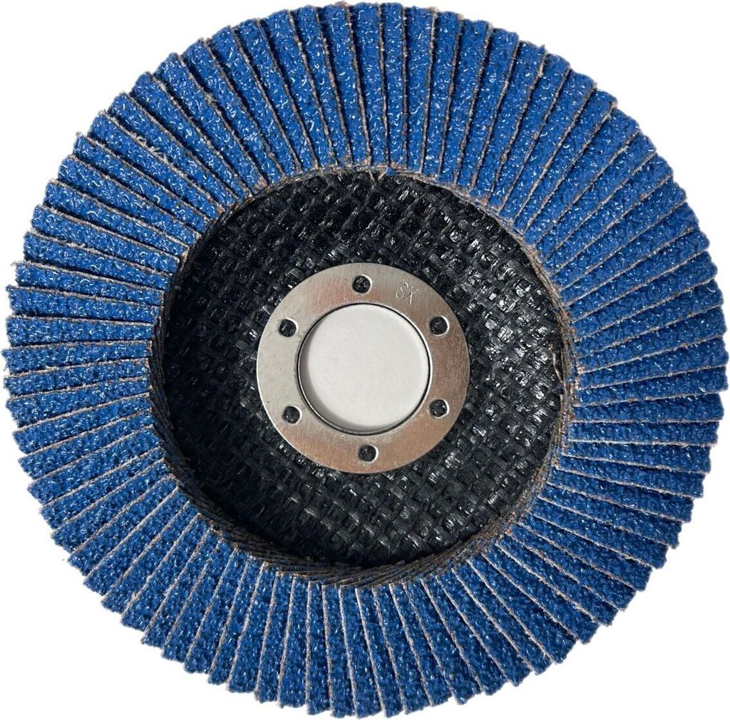 1x Fächerschleifscheiben Lamellenscheiben 115mm flach P36 Blau