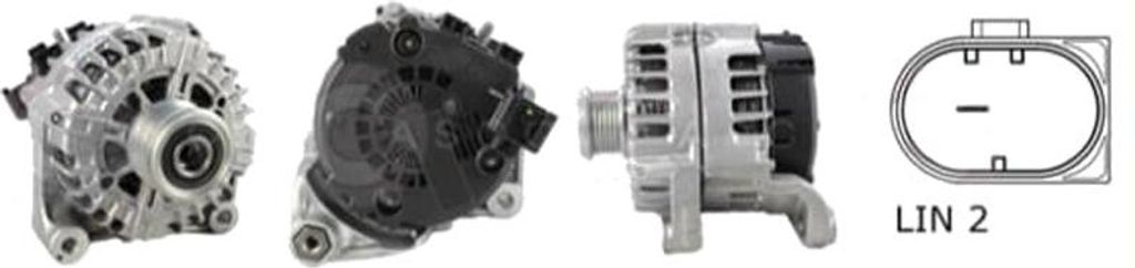 CASCO CAL15529GS Lichtmaschine Generator LiMa 180A 12V für BMW 1 Schrägheck (F20) 3 Touring (F31) 3 Limousine (F30, F80) 4 Gran Coupe (F36) 3 GT ...