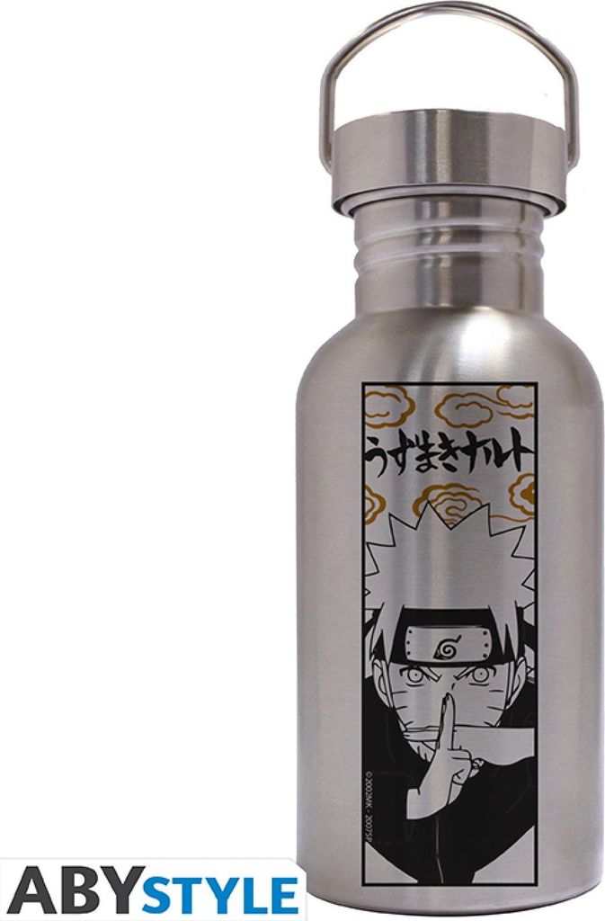 NARUTO SHIPPUDEN - Canteen Steel Bottle - Naruto Jutsu