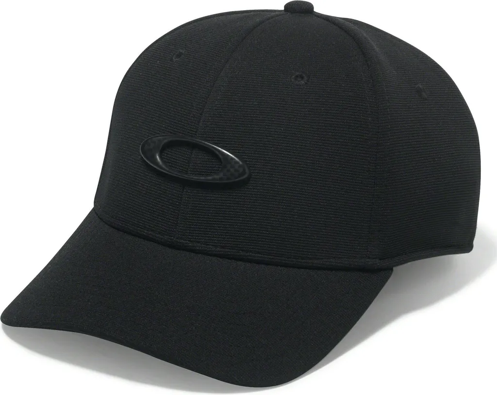 Casquette Oakley Tincan Senior Ajustée avec Logo en Métal brossé Noir