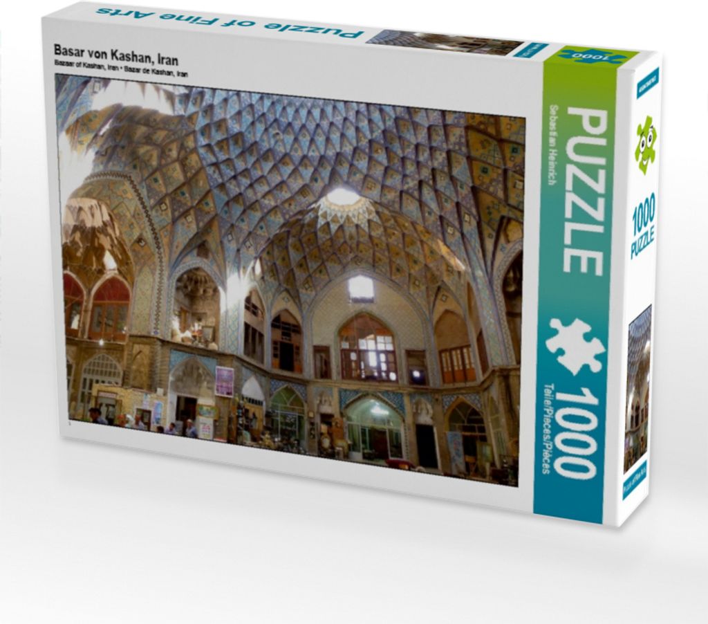 Calvendo Basar von Kashan, Iran 1000 Teile Puzzle quer 640x480mm, Heinrich Sebastian; 7429697
