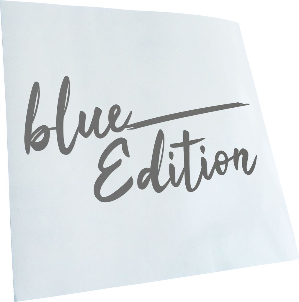 Kiwistar - Autoaufkleber - Blue Edition Blau - Grau - 50x25cm - Aufkleber für Auto, Laptop, Fahrrad, LKW, Motorrad Mehrfarbig JDM Decal Racing