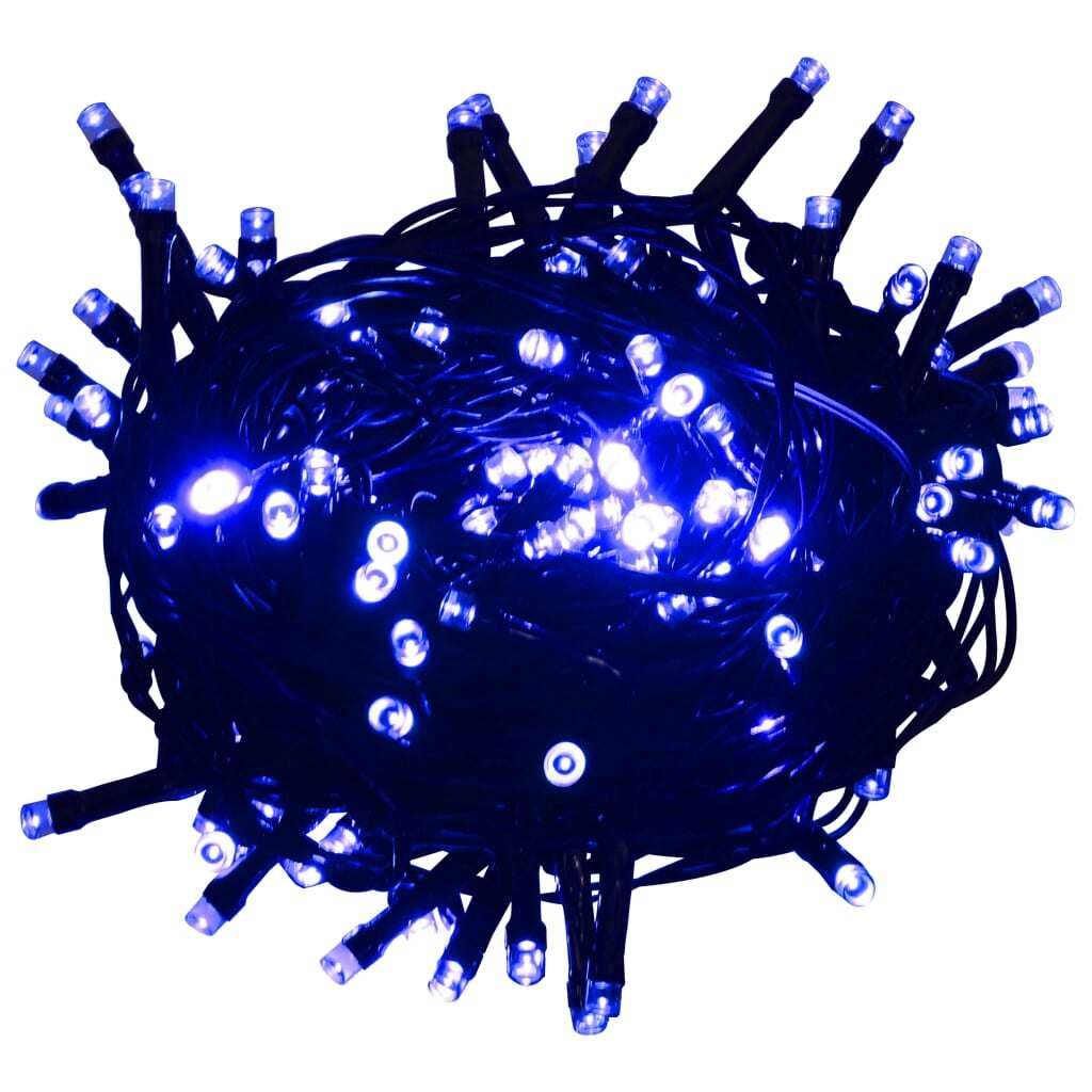 vidaXL Guirlande lumineuse LED avec 150 LED bleu 15 m PVC Image du produit 