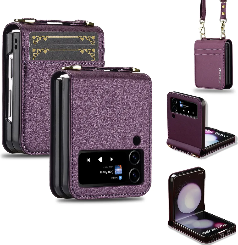 Cover Viola con Tracolla Samsung Z Flip 3 | Comoda e Super Colorata