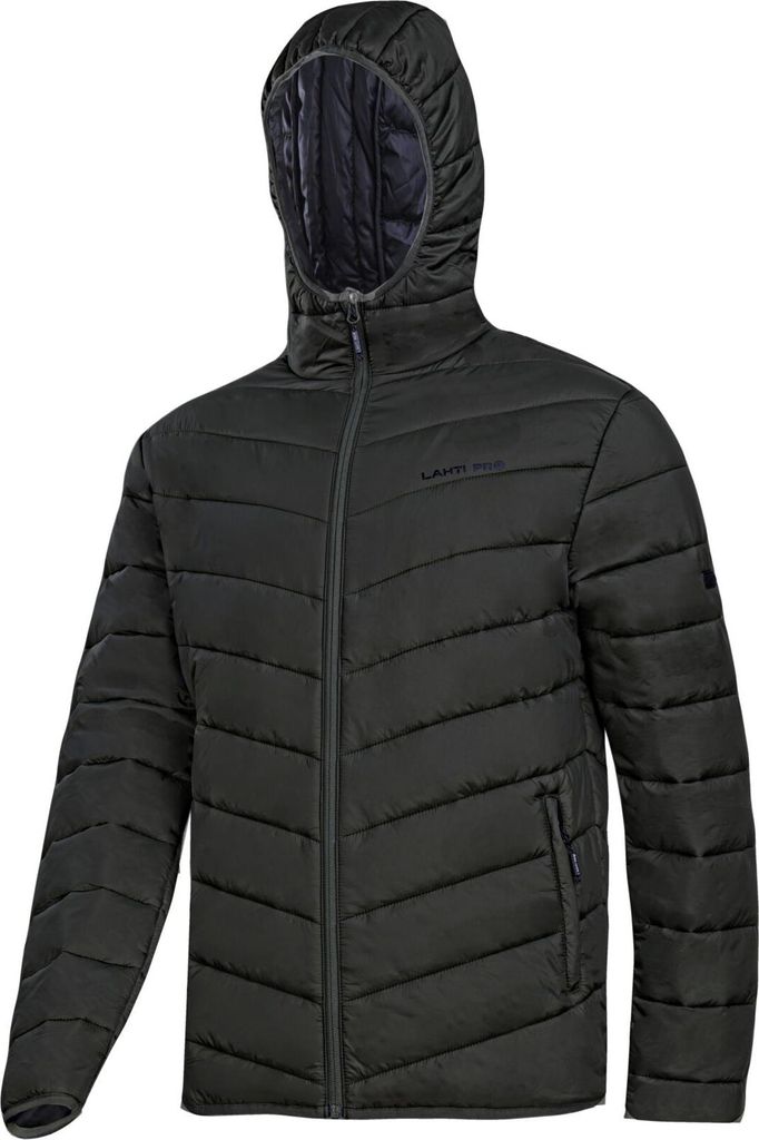 Isolierte Jacke mit Kapuze, leicht, schwarz, "S", CE, Lahti