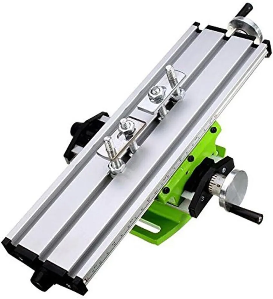 Mini fraiseuse multifonction avec table de travail graduée en aluminium