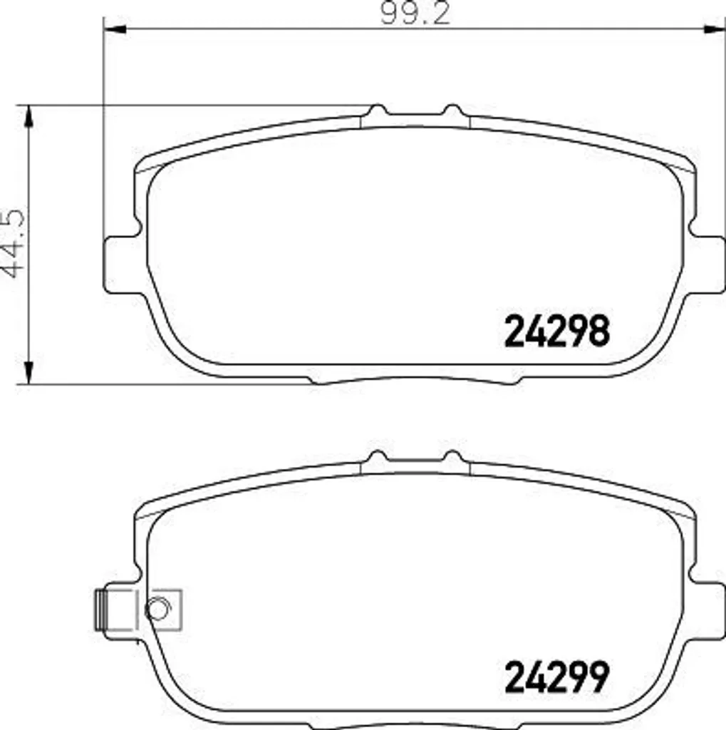 Plaquettes de frein HELLA 8DB 355 006-781 pour MX-5 et 124 Spider