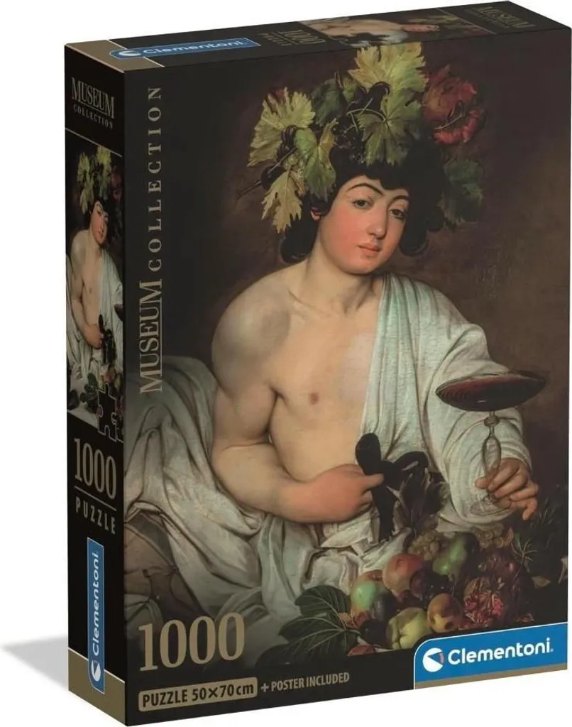 Clementoni Puzzle 1000 pz Bacchus Caravage Compact Museum Art 39977