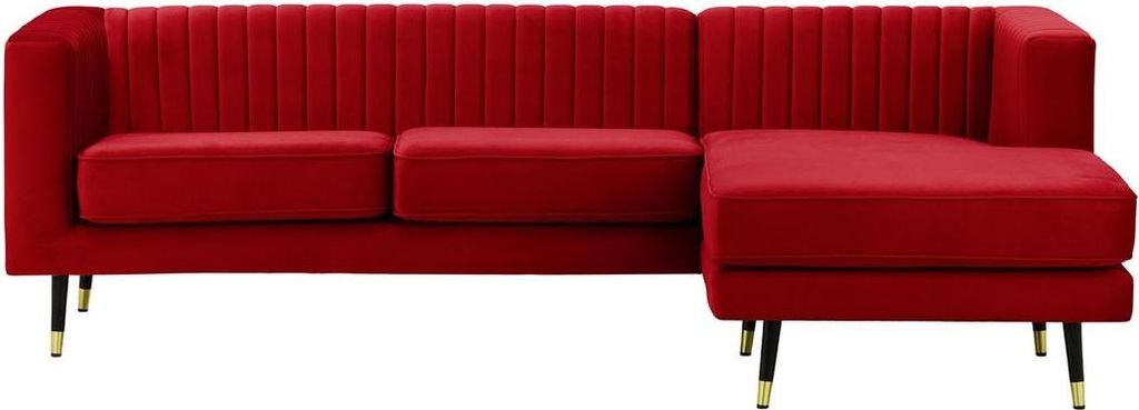 Großes rechtsseitiges Ecksofa Slender aus medizinischem Schaumstoff-Velluto 7