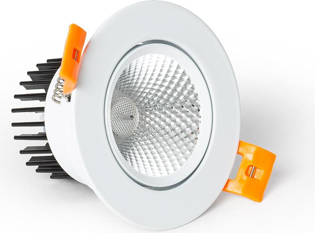 LED Downlight Einbaustrahler 7W Rund COB CRI90 Ausschnitt Ø 70 mm No Flicker 4000K Neutralweiß