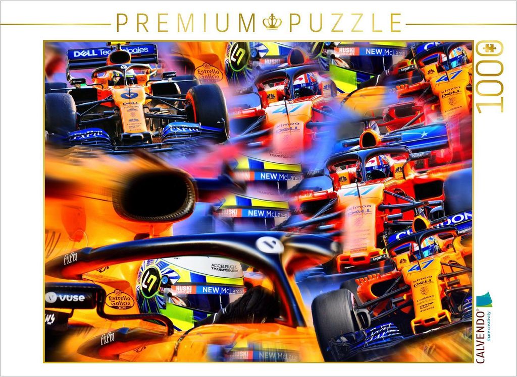 CALVENDO Puzzle Lando Norris aus Großbritannien debütierte 2019 und empfahl sich sofort für höhere Aufgaben. | 1000 Teile Lege-Größe 64x48cm ...