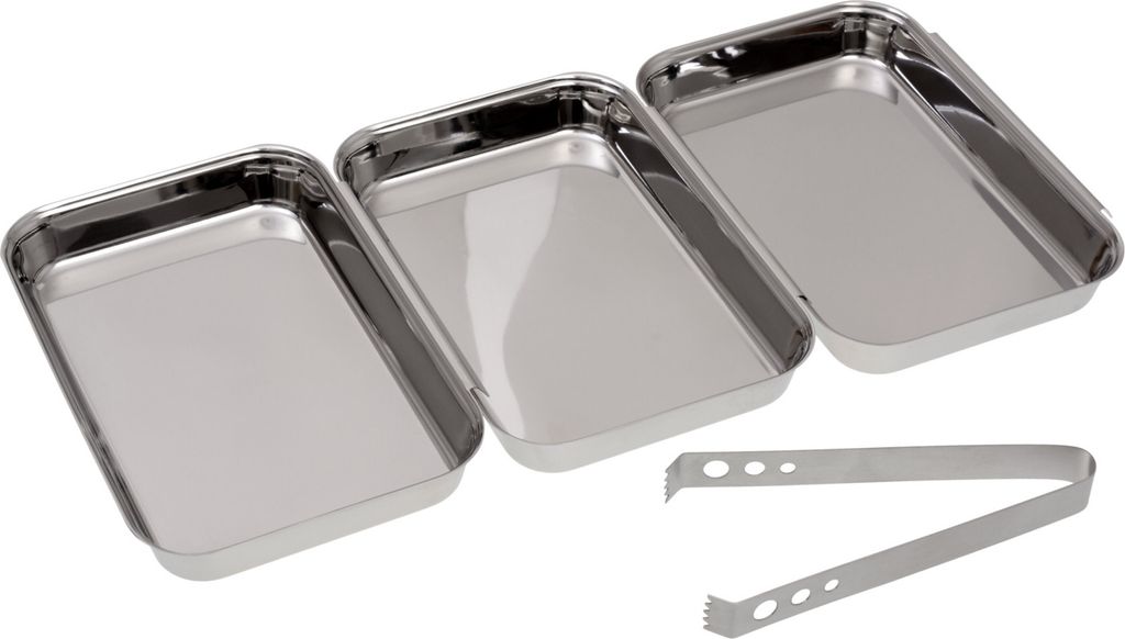 GRÄWE Panierset aus Edelstahl inkl. Zange Produktbild 