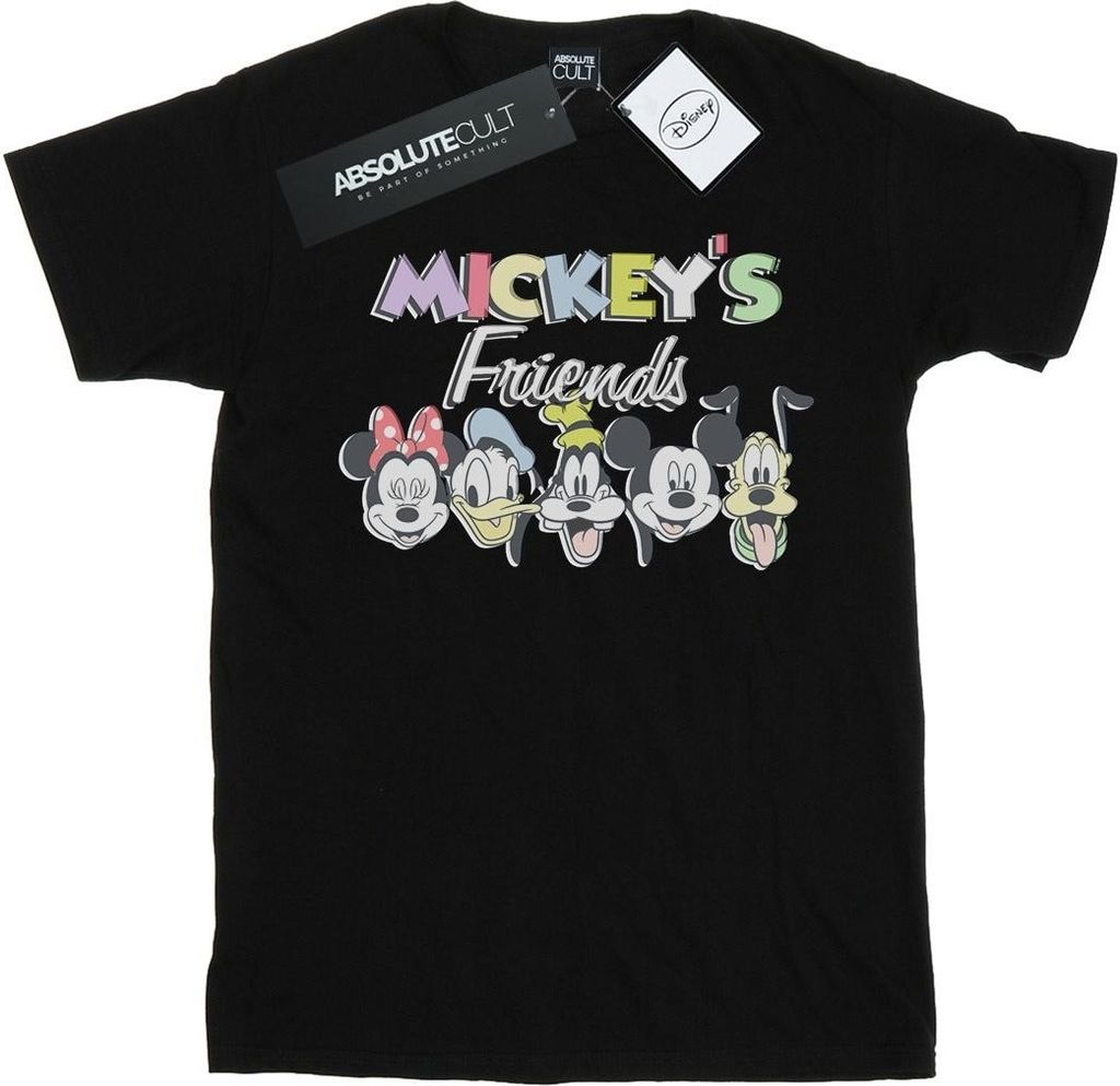 Disney - "Friends Faded Nostalgia" T-Shirt für Herren BI41106 (XXL) (Schwarz)