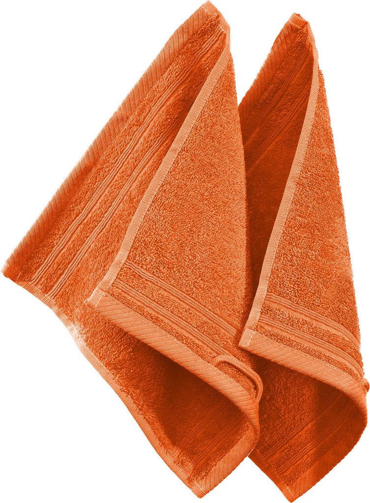 Erwin Müller Seiftuch Heidelberg" 2er-Pack orange 30x30 cm"
