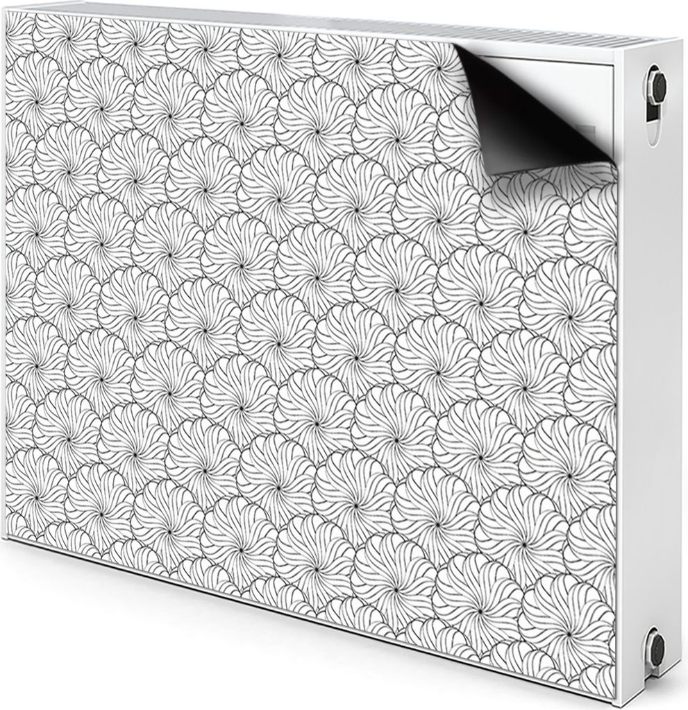 Magnet Heizkörperabdeckung Heizkörperverkleidung Verkleidung Abdeckung 110x60 cm - Gezeichnet, blume