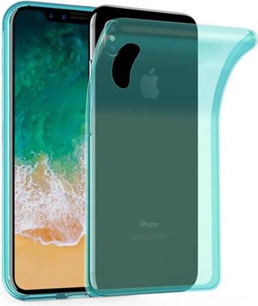 Cover iPhone X / XS Cadorabo Blu: Silicone TPU Sottile e Anti-Graffio