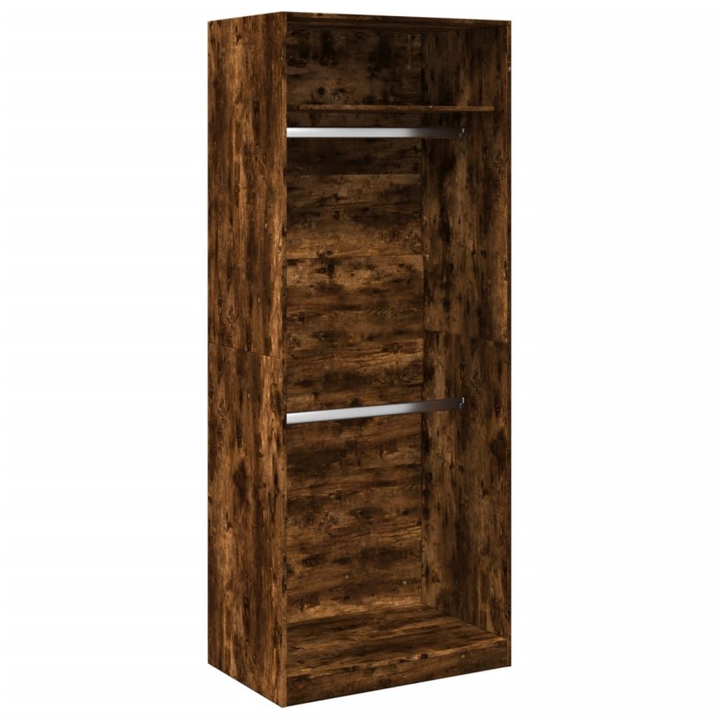 vidaXL Kleiderschrank Räuchereiche 80x50x200 cm Holzwerkstoffs