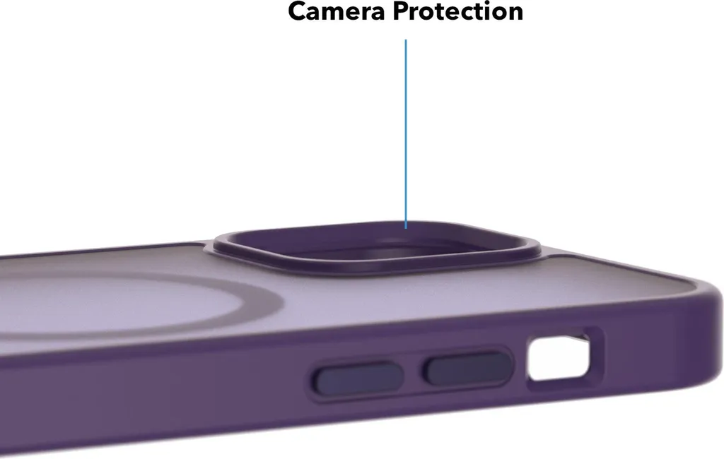 Coque iPhone 12 Magsafe Antichoc et Mate Violette Finition Premium