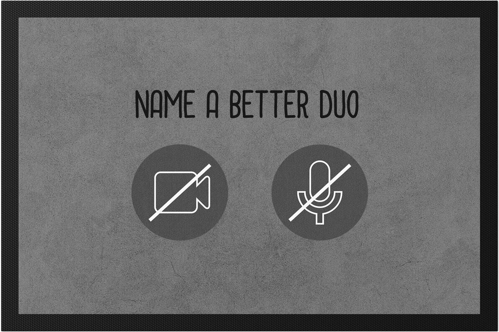 Name A Better Duo Fußmatte Mikrofon Webcam Videokonferenz Lautsprecher Internetverbindung Kamera Mikro Homeoffice