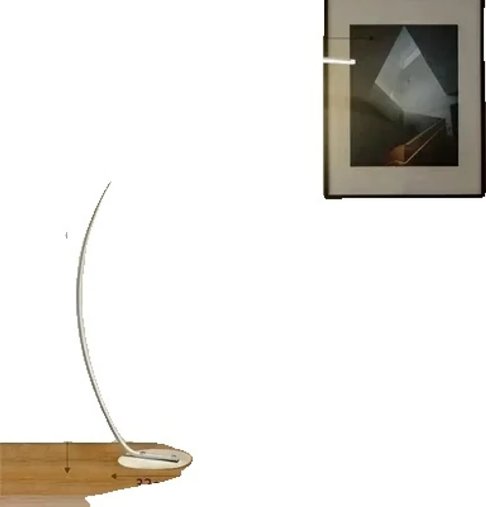 Lampadaire LED nordique blanc pour bureau et salon éclairage modulable