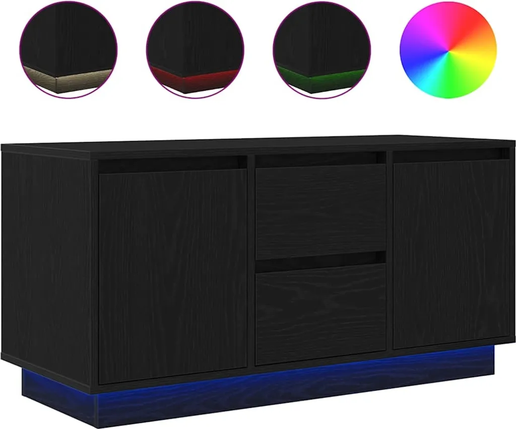 Crea il tuo Cinema in Casa con il Mobile TV LED Rovere Nero 100cm
