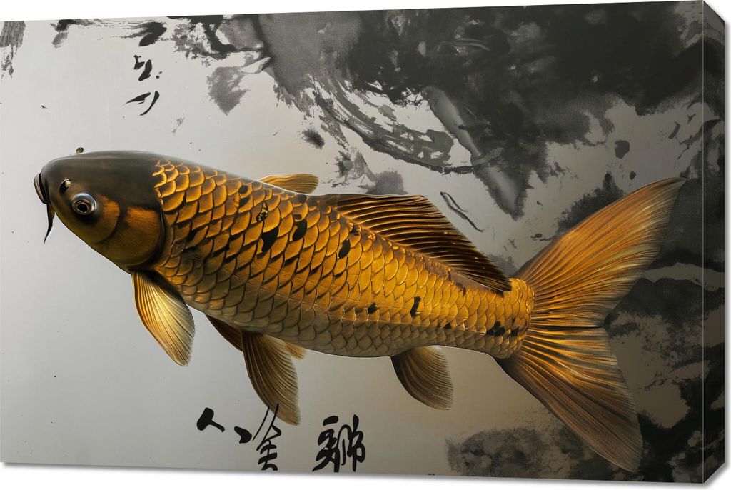 Bild 90x60cm Ruhiger Koi Fisch