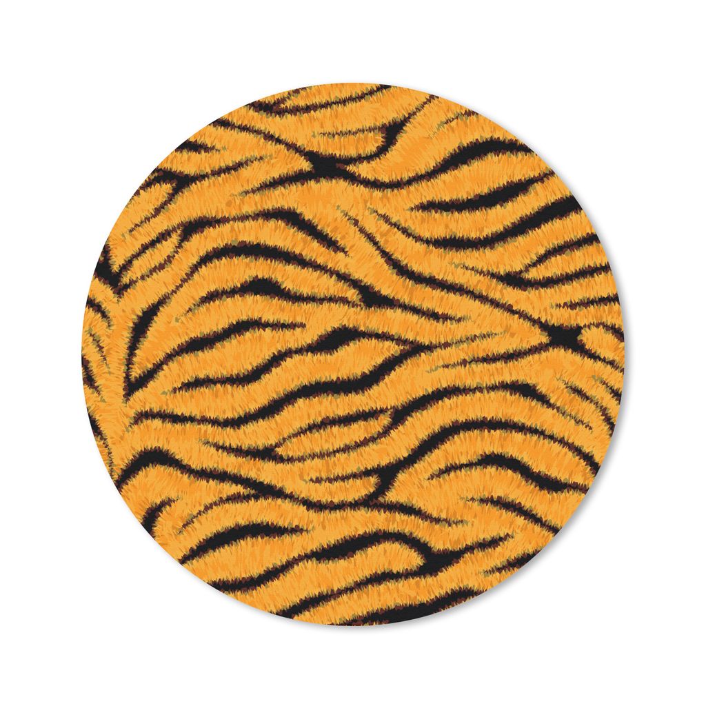 MuchoWow® Mauspad Mousepad Tigerdruck - Orange - Schwarz Produktbild 