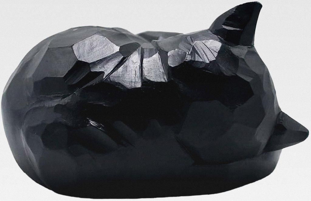 Haustier-Urne für Katzenasche – Gedenkurne (schwarz)
